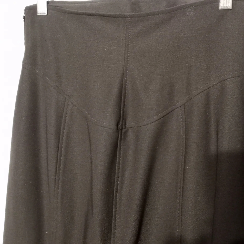 MALISY Black Wool Blend High-Waisted Pencil Skirt, Made in Italy - Picture 4 of 6